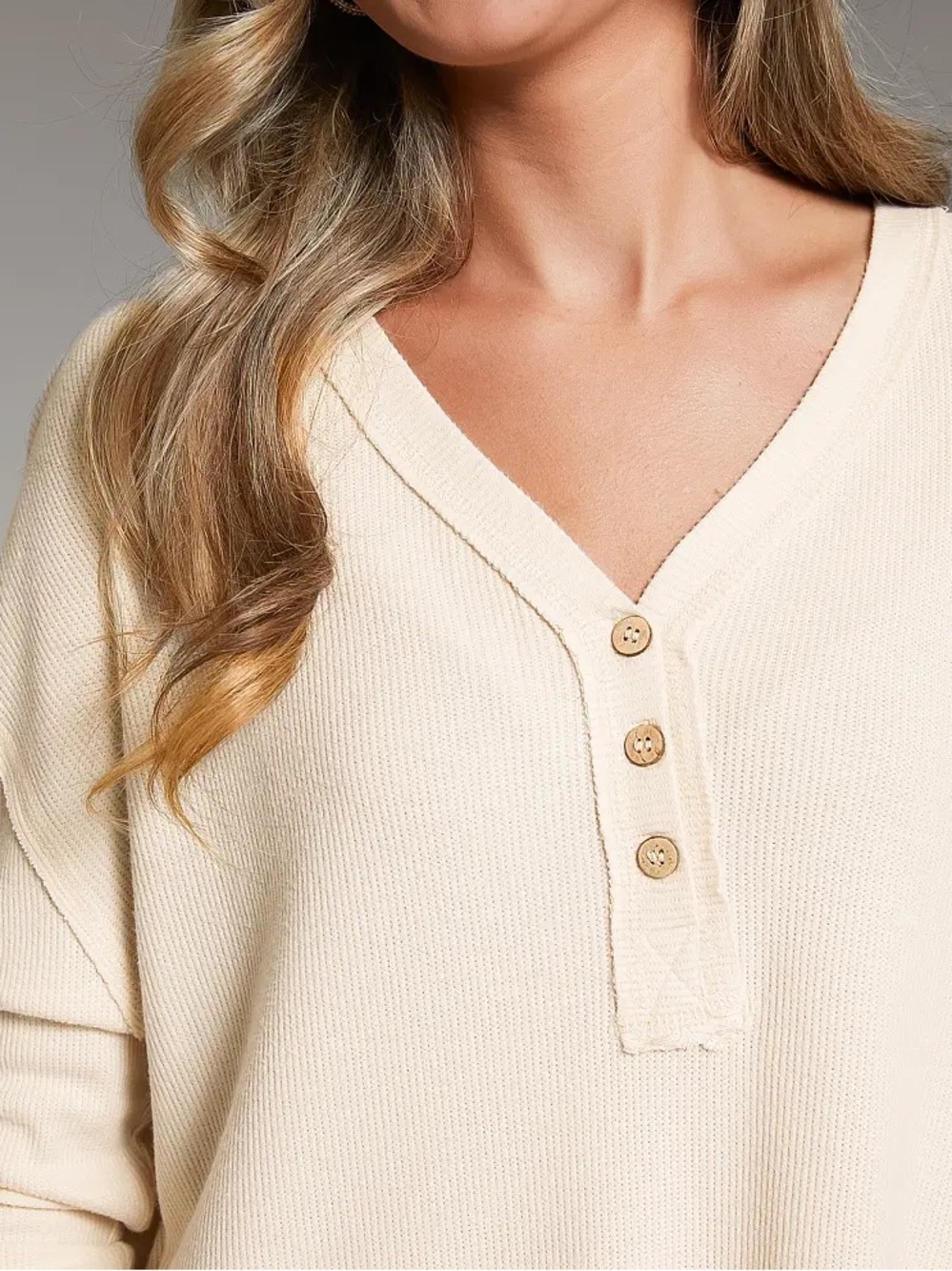 BKE Ribbed Henley - Picture 4 of 7